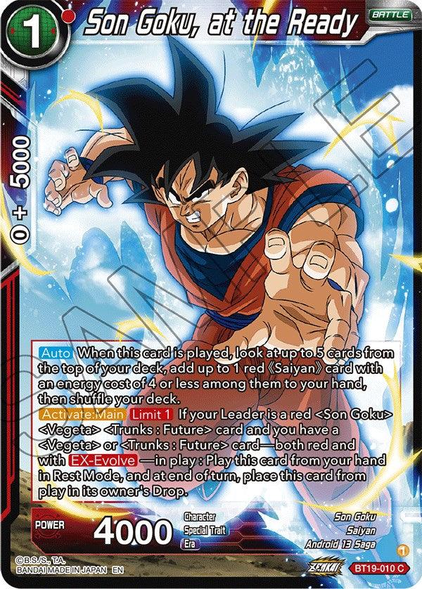 Son Goku, at the Ready (BT19-010) [Fighter's Ambition] - POKÉ JEUX