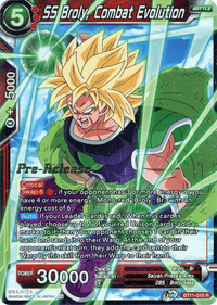 SS Broly, Combat Evolution (BT11-015) [Vermilion Bloodline Prerelease Promos] - POKÉ JEUX