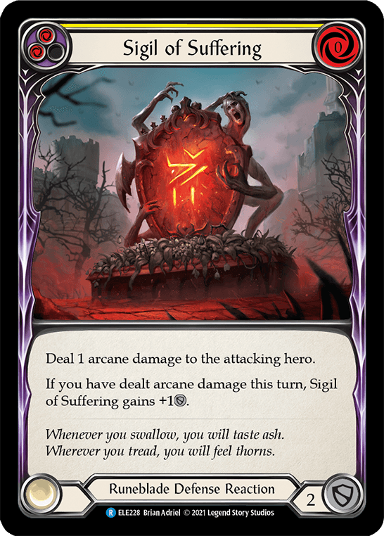 Sigil of Suffering (Yellow) [ELE228] (Tales of Aria) 1st Edition Normal - POKÉ JEUX