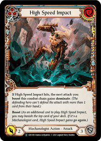 High Speed Impact (Blue) [U-CRU108] (Crucible of War Unlimited) Unlimited Normal - POKÉ JEUX