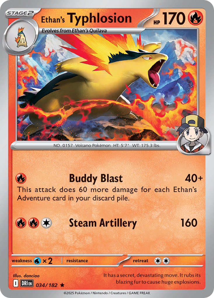Ethan's Typhlosion (34) - Deck Exclusives