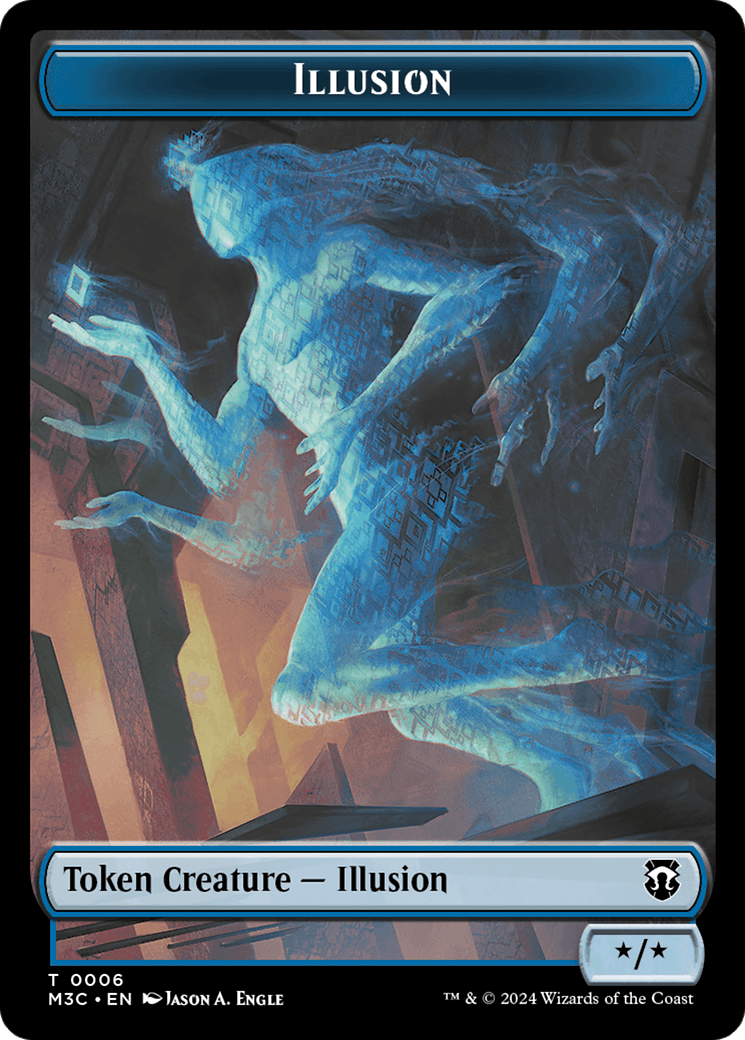 Illusion // Servo Double-Sided Token [Modern Horizons 3 Commander Tokens] - POKÉ JEUX