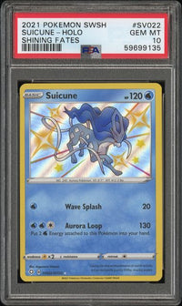 SUICUNE-HOLO sv022/sv122 PSA 10  #59699135