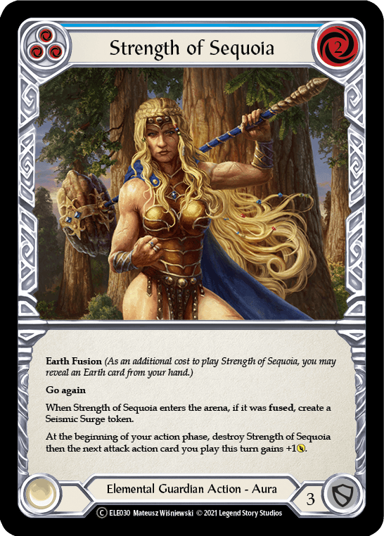Strength of Sequoia (Blue) [U-ELE030] (Tales of Aria Unlimited) Unlimited Normal - POKÉ JEUX