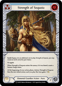 Strength of Sequoia (Blue) [U-ELE030] (Tales of Aria Unlimited) Unlimited Rainbow Foil - POKÉ JEUX