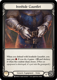 Ironhide Gauntlet [MON243-CF] (Monarch) 1st Edition Cold Foil - POKÉ JEUX