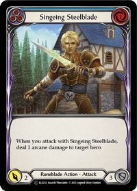 Singeing Steelblade (Blue) [U-ELE232] (Tales of Aria Unlimited) Unlimited Rainbow Foil - POKÉ JEUX