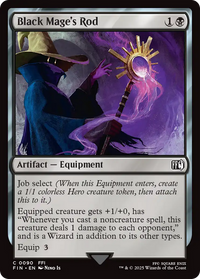 Black Mage's Rod (FIN-090) - FINAL FANTASY Foil
