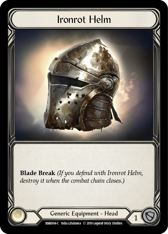 Ironrot Helm [RNR004-C] (Rhinar Hero Deck) 1st Edition Normal - POKÉ JEUX