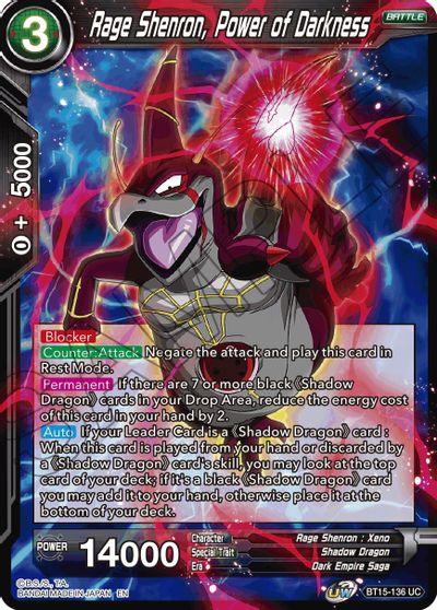 Rage Shenron, Power of Darkness (BT15-136) [Saiyan Showdown] - POKÉ JEUX