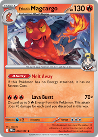 Ethan's Magcargo (Cosmo Holo) (36/182) - Miscellaneous Cards & Products Holofoil