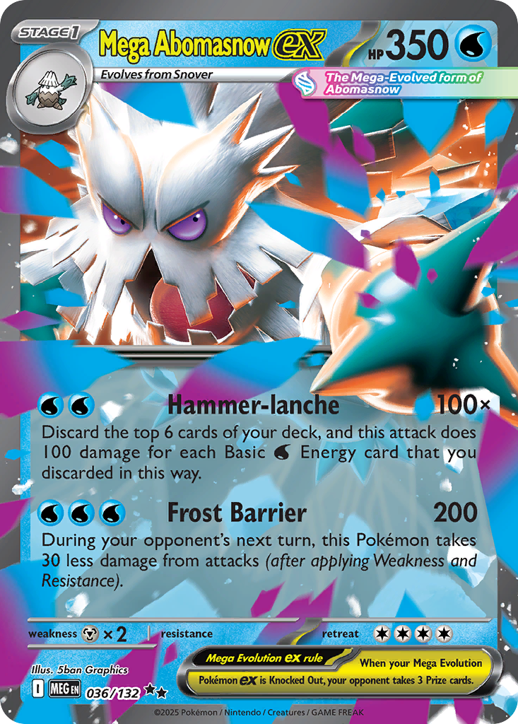 Mega Abomasnow ex (36/132) - Prize Pack Series Cards Holofoil