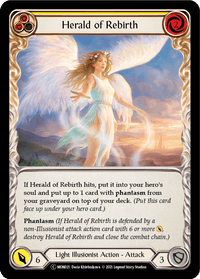 Herald of Rebirth (Yellow) [U-MON021-RF] (Monarch Unlimited) Unlimited Rainbow Foil - POKÉ JEUX