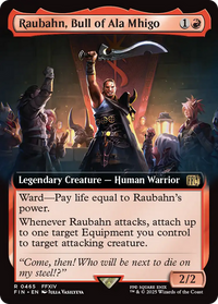Raubahn, Bull of Ala Mhigo (Extended Art) (FIN-465) - FINAL FANTASY Foil