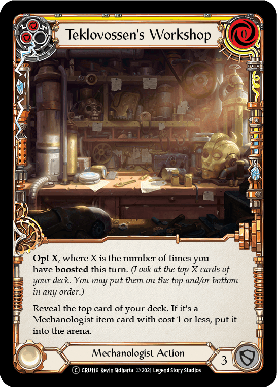 Teklovossen's Workshop (Yellow) [U-CRU116] (Crucible of War Unlimited) Unlimited Normal - POKÉ JEUX