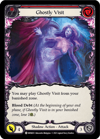 Ghostly Visit (Red) [MON203-RF] (Monarch) 1st Edition Rainbow Foil - POKÉ JEUX