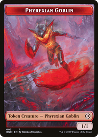 Gobelin Phyrexian // Jeton double face samouraï [Phyrexia : tous seront un seul jeton] 