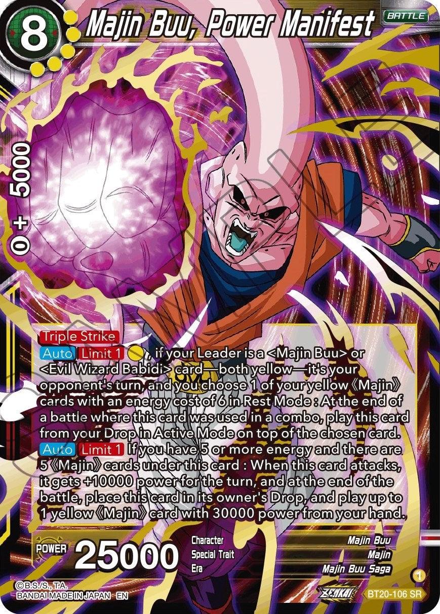 Majin Buu, Power Manifest (BT20-106) [Power Absorbed] - POKÉ JEUX