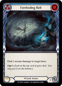 Foreboding Bolt (Blue) [U-CRU170] (Crucible of War Unlimited) Unlimited Normal - POKÉ JEUX