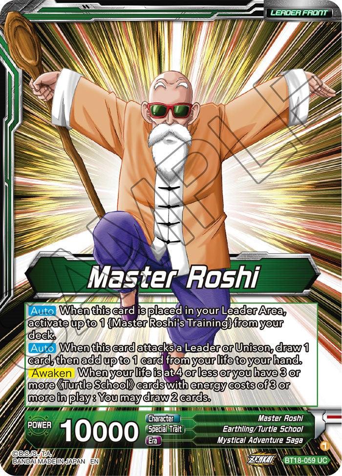 Master Roshi // Son Goku, Krillin, Yamcha, & Master Roshi, Reunited (BT18-059) [Dawn of the Z-Legends Prerelease Promos] - POKÉ JEUX