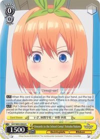 En avant pour le camp scolaire ! Yotsuba Nakano (5HY/W83-E004 R) [Les quintuplés par excellence] 
