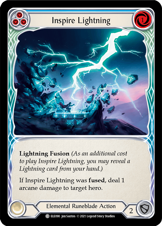 Inspire Lightning (Blue) [ELE090] (Tales of Aria) 1st Edition Normal - POKÉ JEUX