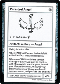 Puresteel Angel (2021 Edition) [Mystery Booster Playtest Cards]