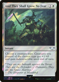Et ils ne connaîtront aucune peur (Surge Foil) [Warhammer 40,000] 