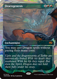 Dracogenesis (0412) (Showcase) (Halo Foil) (TDM-412) - Tarkir: Dragonstorm
