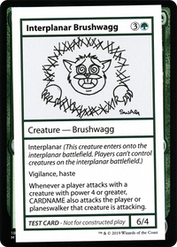 Interplanar Brushwagg (2021 Edition) [Mystery Booster Playtest Cards]