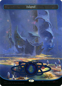 Island (487) (Planetary Space-ic Land) (Galaxy Foil) [Unfinity]