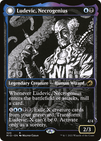Ludevic, Necrogenius // Olag, Ludevic's Hubris (Showcase Eternal Night) [Innistrad: Midnight Hunt]