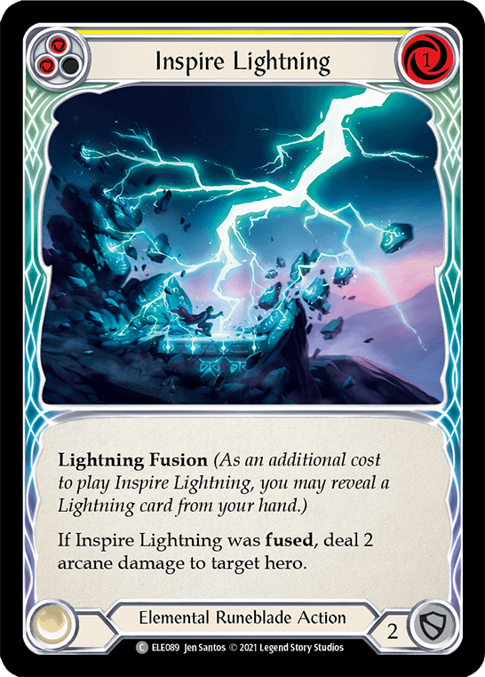 Inspire Lightning (Yellow) [ELE089] (Tales of Aria) 1st Edition Normal - POKÉ JEUX