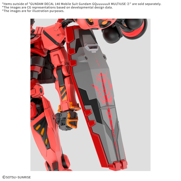 GUNDAM DECAL140 Mobile Suit Gundam GQuuuuuuX MULTIUSE ② (Pre-Order)