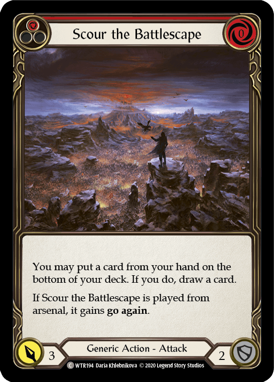 Scour the Battlescape (Red) [U-WTR194] (Welcome to Rathe Unlimited) Unlimited Normal - POKÉ JEUX
