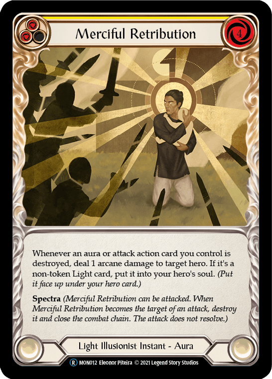 Merciful Retribution [U-MON012-RF] (Monarch Unlimited) Unlimited Rainbow Foil - POKÉ JEUX