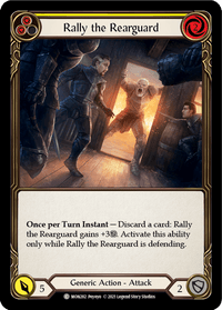 Rally the Rearguard (Yellow) [MON282-RF] (Monarch) 1st Edition Rainbow Foil - POKÉ JEUX