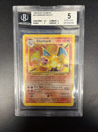 Charizard HOLO R 4/102 1999 Unlimited Beckett 5