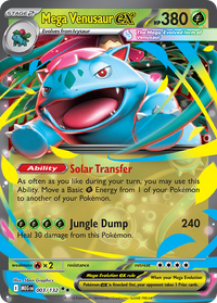 Mega Venusaur ex (3/132) - Prize Pack Series Cards Holofoil