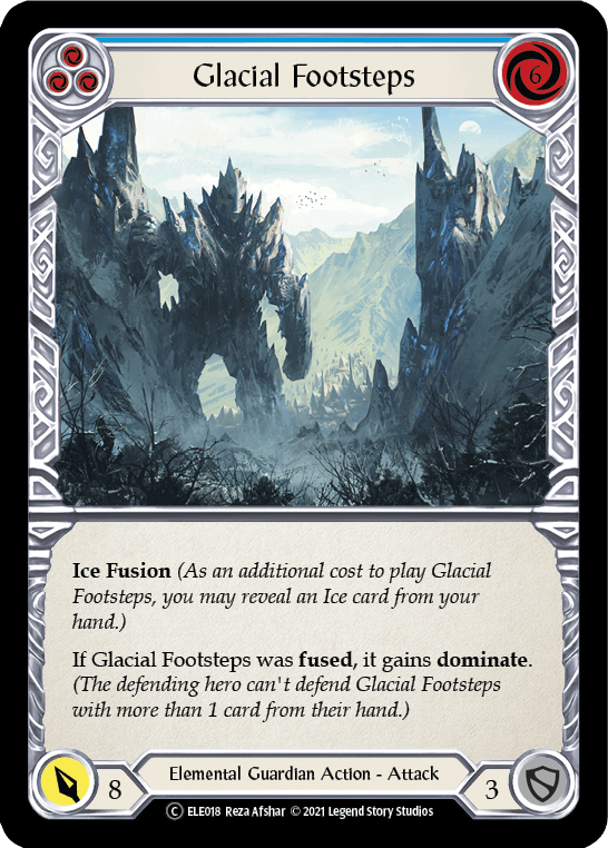 Glacial Footsteps (Blue) [U-ELE018] (Tales of Aria Unlimited) Unlimited Rainbow Foil - POKÉ JEUX