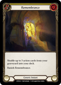 Remembrance [WTR163-S] (Welcome to Rathe) Alpha Print Rainbow Foil - POKÉ JEUX