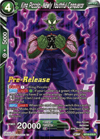 King Piccolo, Newly Youthful Conqueror (BT18-078) [Dawn of the Z-Legends Prerelease Promos] - POKÉ JEUX