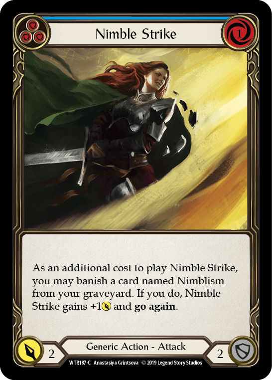 Nimble Strike (Blue) [WTR187-C] (Welcome to Rathe) Alpha Print Normal - POKÉ JEUX