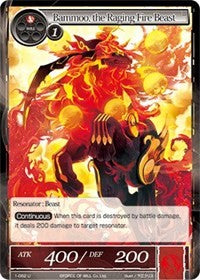 Bammoo, la bête de feu déchaînée (1-062) [Deck de démarrage : Loups des flammes déchaînées] 