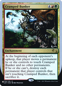 Cramped Bunker (Unfinity Foil Edition) [La liste] 