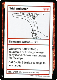 Trial and Error [Mystery Booster Playtest Cards]
