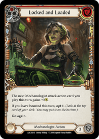 Locked and Loaded (Red) [ARC032-C] (Arcane Rising) 1st Edition Normal - POKÉ JEUX