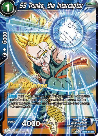 SS Trunks, the Interceptor (BT16-032) [Realm of the Gods Prerelease Promos] - POKÉ JEUX