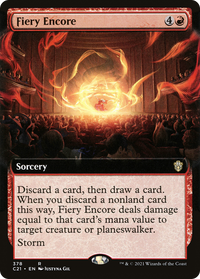 Fiery Encore (Extended Art) [Commander 2021]