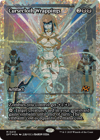 Cursecloth Wrappings (Showcase) (Fracture Foil) [Aetherdrift]